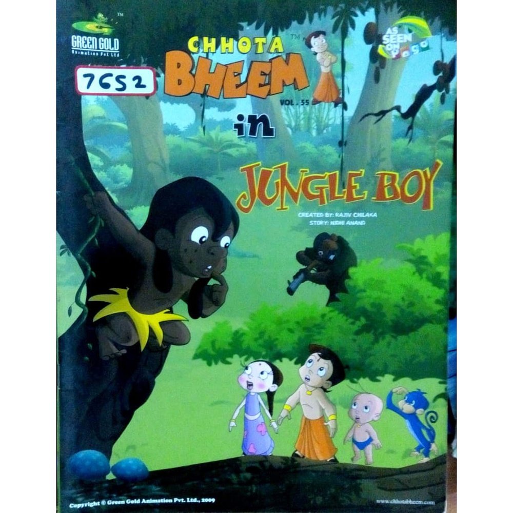 Chhota Bheem Vol 55 in Jungle boy by Rajiv Chilaka  Half Price Books India Books inspire-bookspace.myshopify.com Half Price Books India