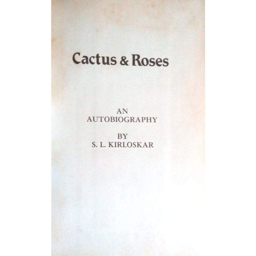 Cactus &amp; Roses by S.L.Kirloskar  Half Price Books India Books inspire-bookspace.myshopify.com Half Price Books India
