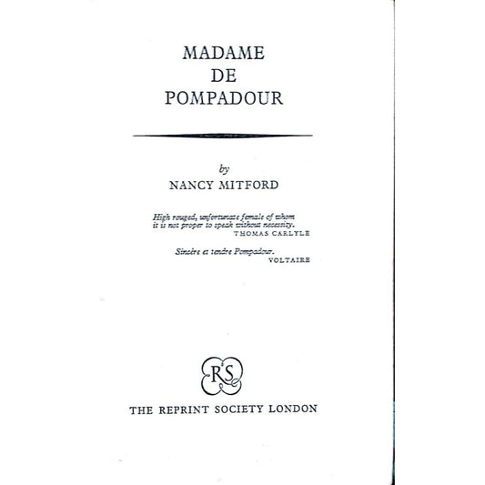 Madame de Pompadour by Nancy Mitford  Half Price Books India Books inspire-bookspace.myshopify.com Half Price Books India