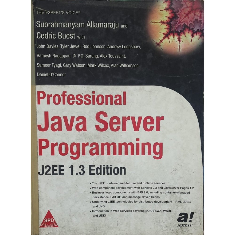 Professional Java Server Programming J2EE 1.3 EDITION – Inspire Bookspace