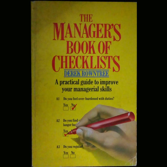 The Manager's Book Of Checklists by Derek Rowntree  Half Price Books India Books inspire-bookspace.myshopify.com Half Price Books India