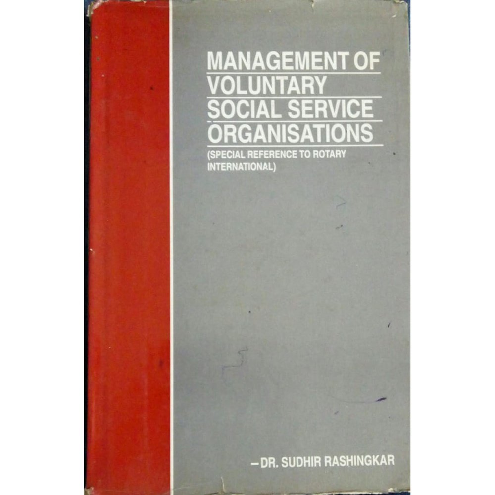 Mangement Of Voluntary Social Service Organisation by Dr. Sudhir Rashingkar  Half Price Books India Books inspire-bookspace.myshopify.com Half Price Books India