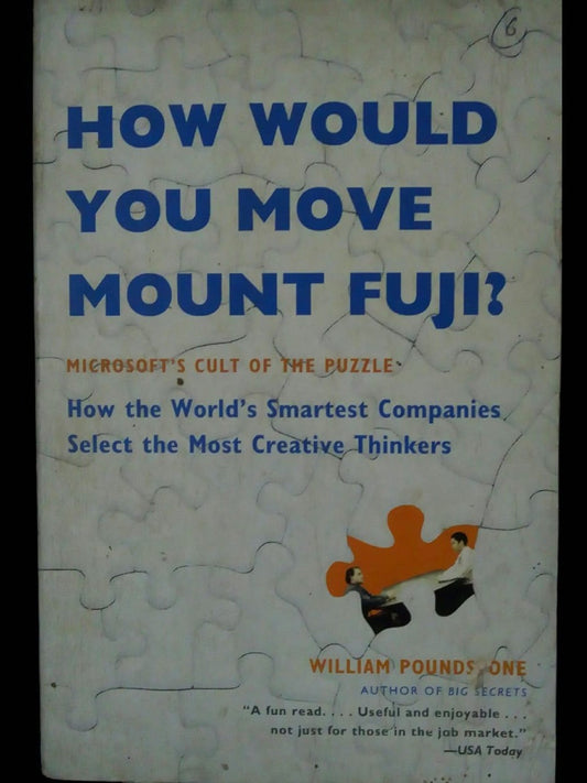 How Would You Move Mount Fuji? by William Poundstone  Half Price Books India Books inspire-bookspace.myshopify.com Half Price Books India