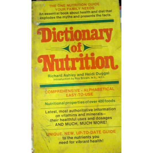 Dictionary Of Nutrition by Richard Ashley and Heidi Duggal  Half Price Books India Books inspire-bookspace.myshopify.com Half Price Books India