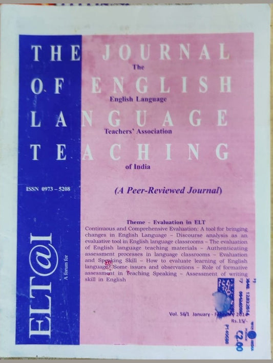 The Journal Of English Language Teaching January/February 2014  Half Price Books India Books inspire-bookspace.myshopify.com Half Price Books India