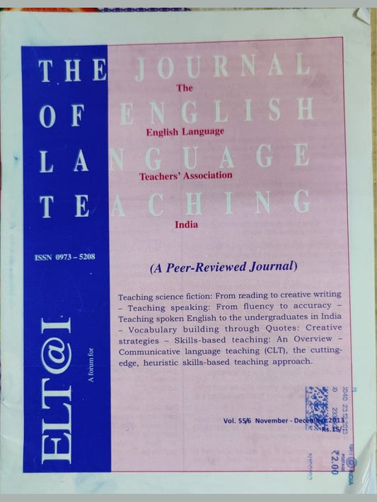 The Journal Of English Language Teaching November/December 2013  Half Price Books India Books inspire-bookspace.myshopify.com Half Price Books India