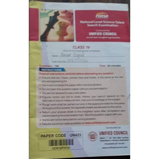 National Level Science Talent Search Examination Class IV Previous Questions  Half Price Books India Books inspire-bookspace.myshopify.com Half Price Books India