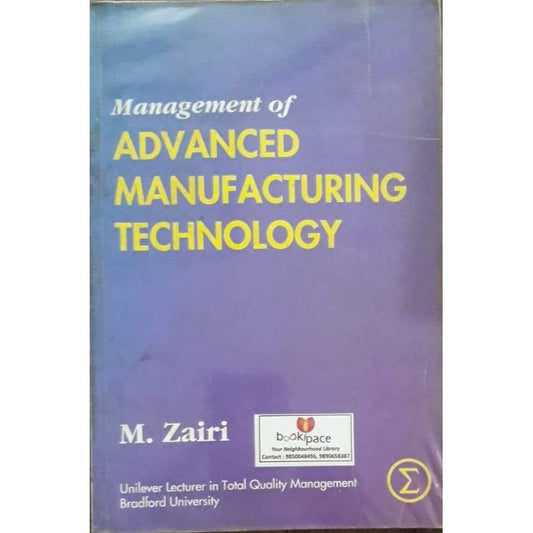 Advanced Manufacturing Technology BY M Zairi  Half Price Books India Books inspire-bookspace.myshopify.com Half Price Books India