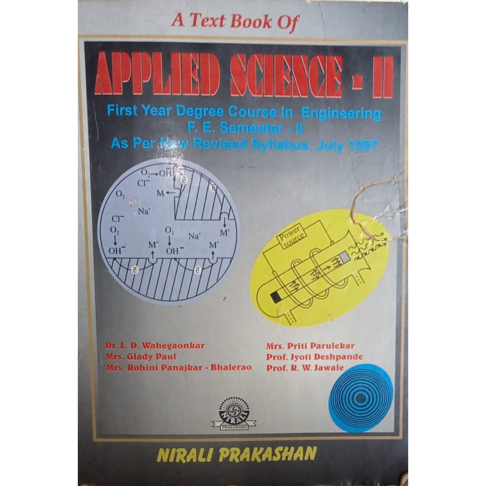 APPLIED SCIENCE- II By Dr. L.D.Wahegaonkar  Half Price Books India Books inspire-bookspace.myshopify.com Half Price Books India