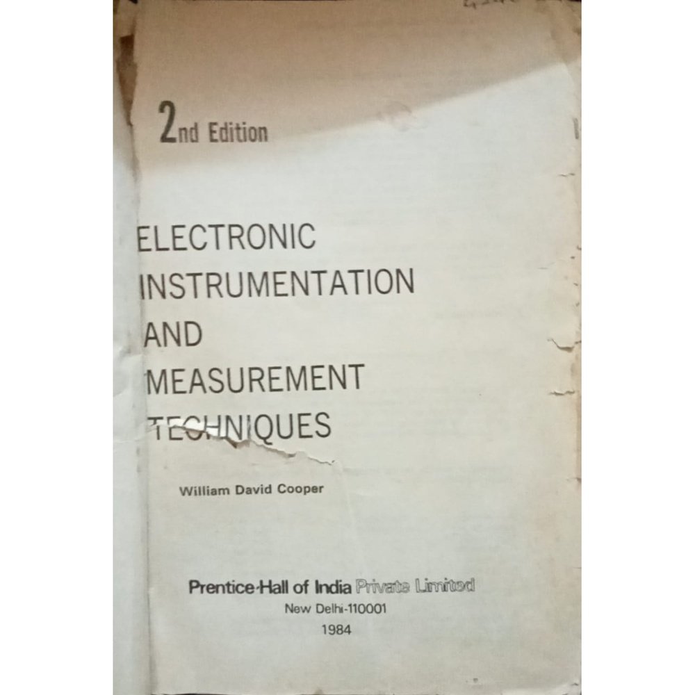Electronic Instrumentation and Measurement Techniques By William D. Cooper  Half Price Books India Books inspire-bookspace.myshopify.com Half Price Books India