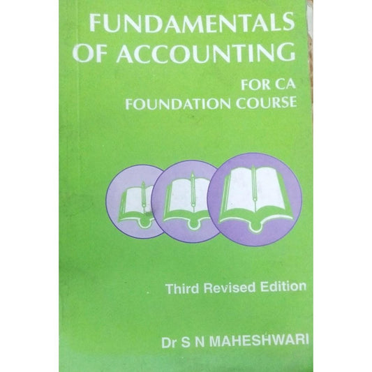 Fundamentals Of Accounting For CA Foundation Courcse By Dr.S.N. Maheshwari  Half Price Books India Books inspire-bookspace.myshopify.com Half Price Books India