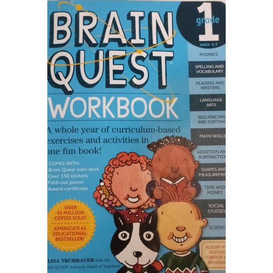 Brain Quest Work Book Grade 1 [D]  Inspire Bookspace Print Books inspire-bookspace.myshopify.com Half Price Books India
