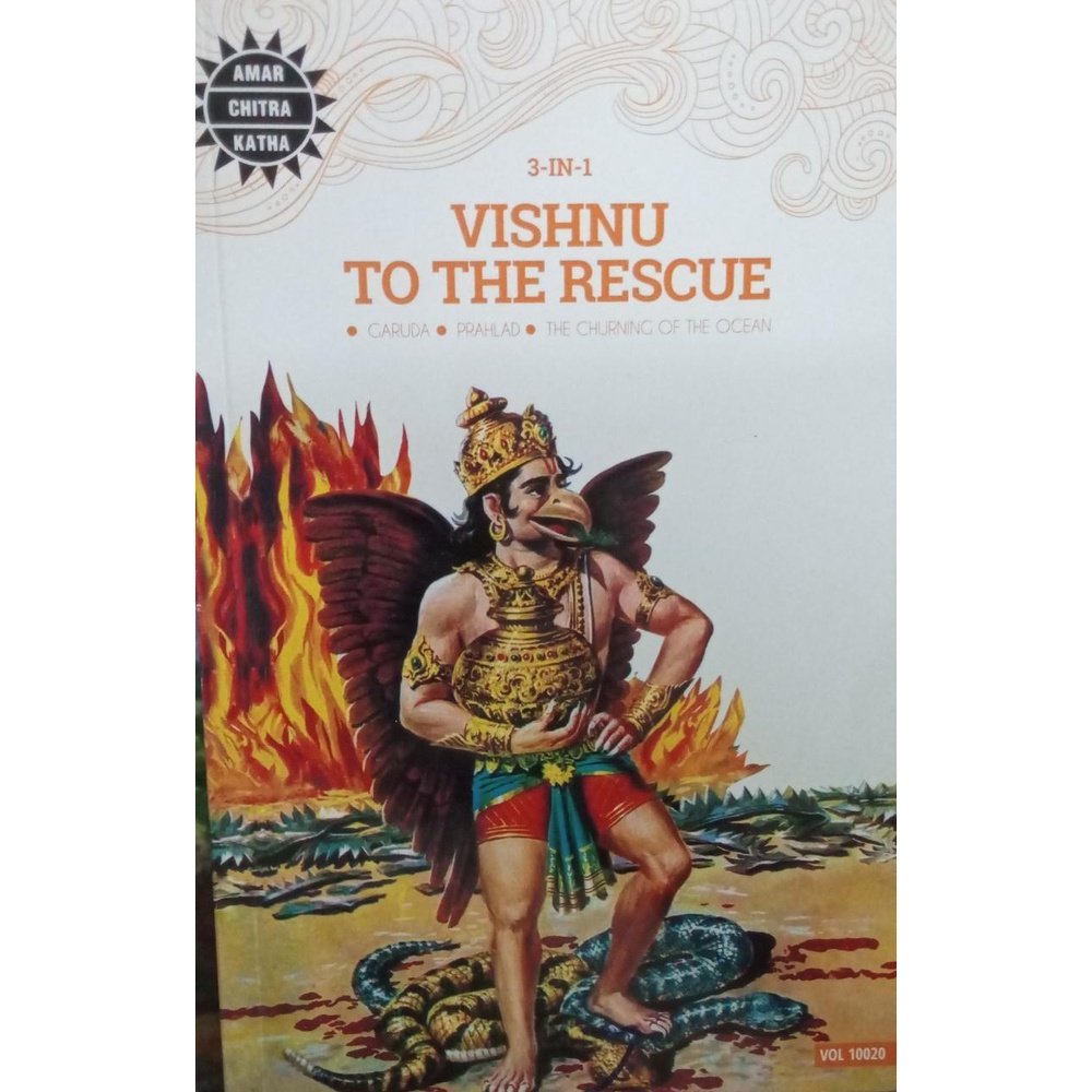 Amer Chitra Katha 3 in 1 Vishnu To The Rescue  Inspire Bookspace Books inspire-bookspace.myshopify.com Half Price Books India