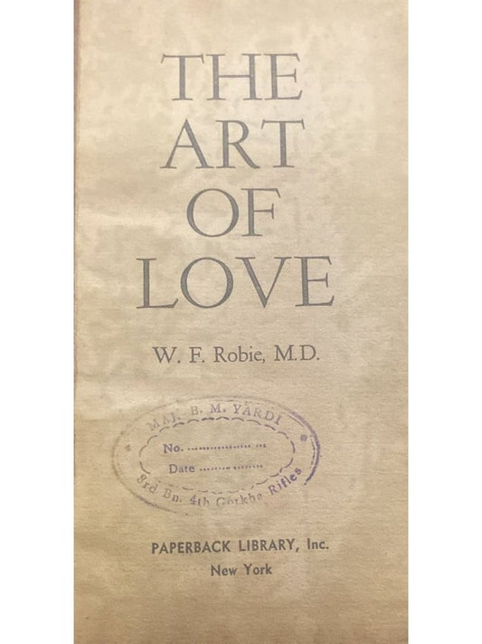The Art of Love BY W.F Robie (hard bound book)  Inspire Bookspace Books inspire-bookspace.myshopify.com Half Price Books India