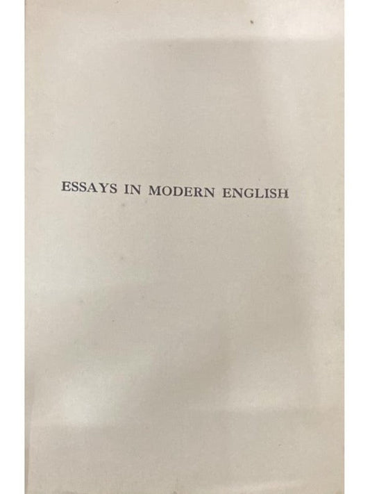 Essays in Modern English