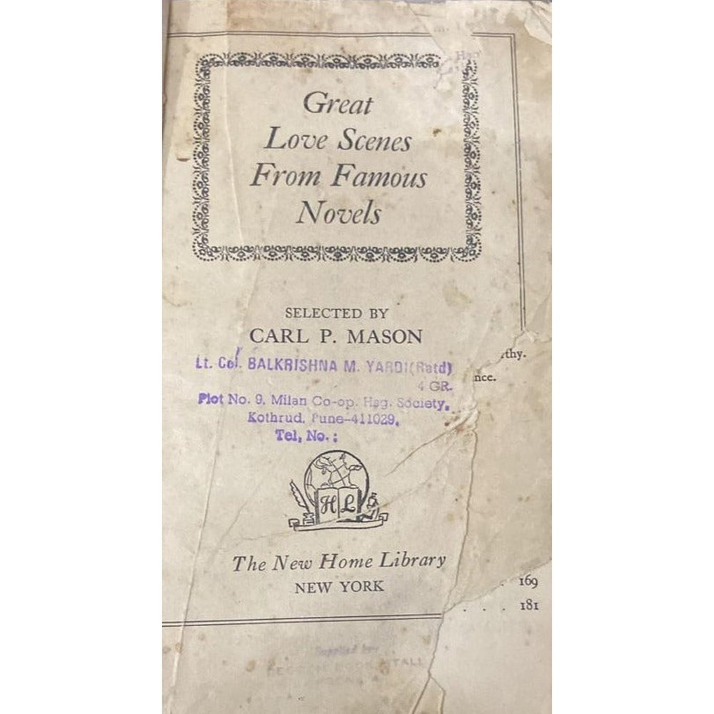 The Great Love Scenes  from Famous Novels (Library Binding)