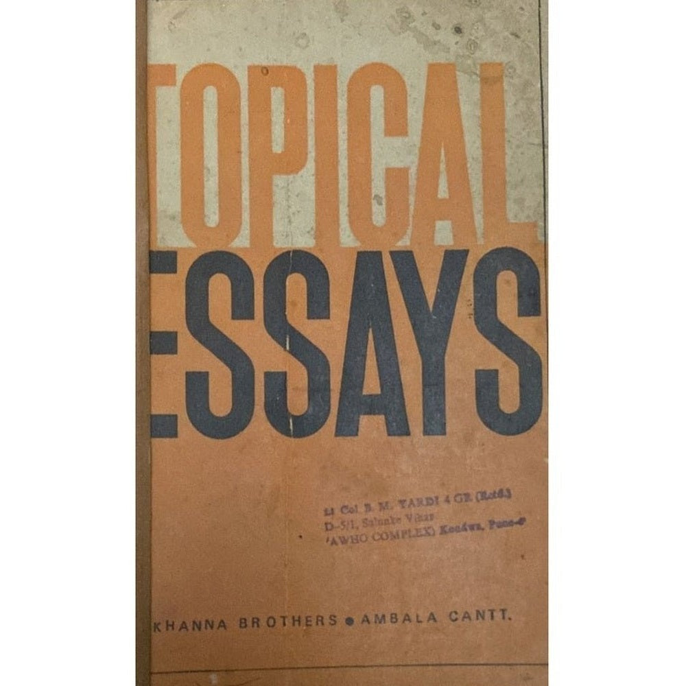 Topical Essays (Library Binding)