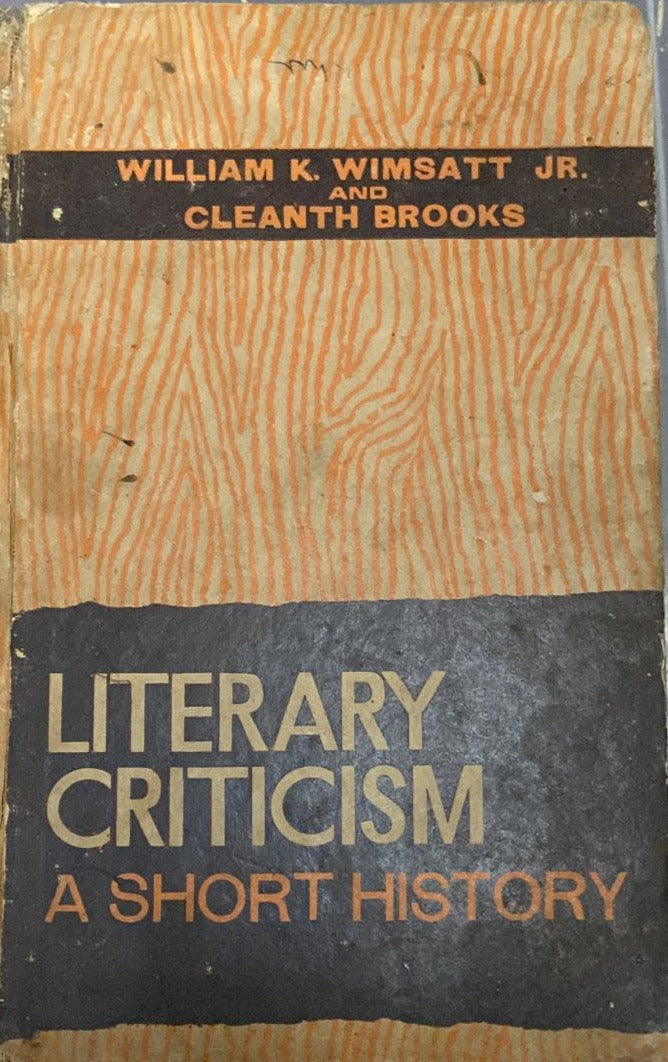 Literary Criticism A Short History
