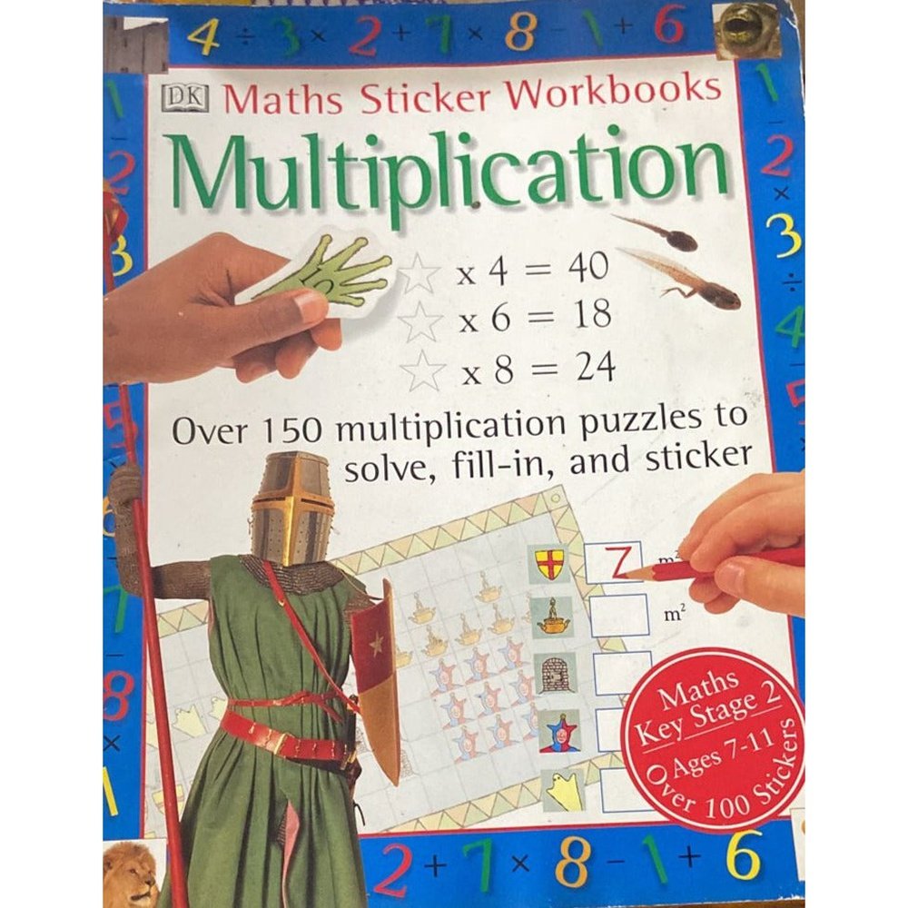 Maths Sticker Work Book - Multiplication