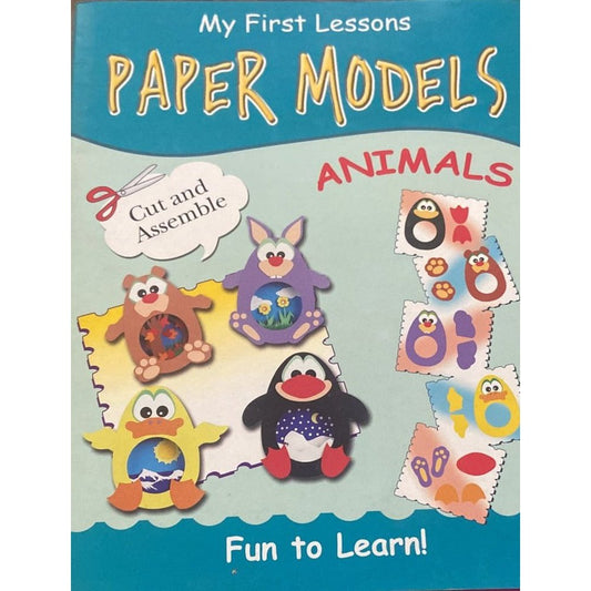 My First Lessons Paper Models Animals