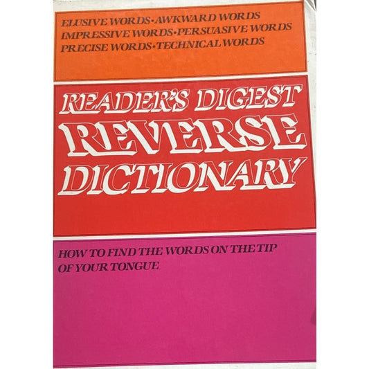 Reader's Digest - Reverse Dictionary (HDD)