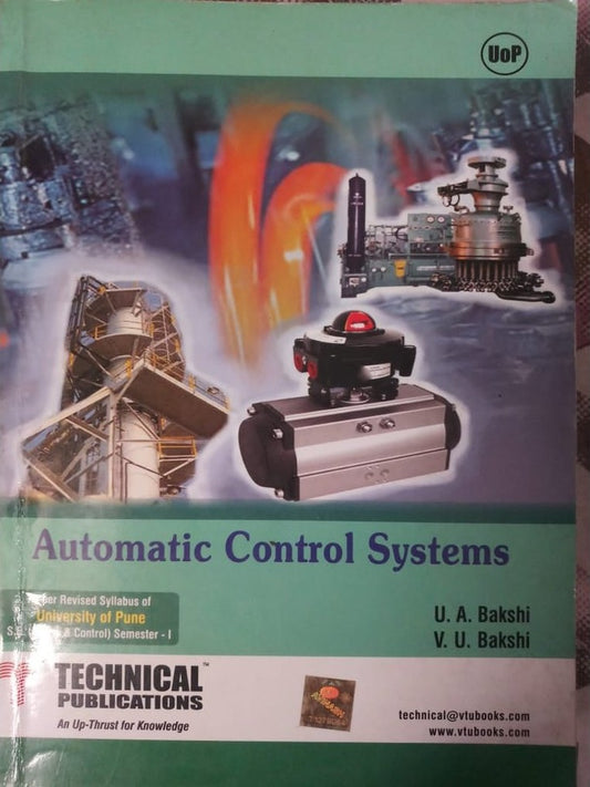 Automatic Control Systems By U. A. Bakshi  Half Price Books India Books inspire-bookspace.myshopify.com Half Price Books India
