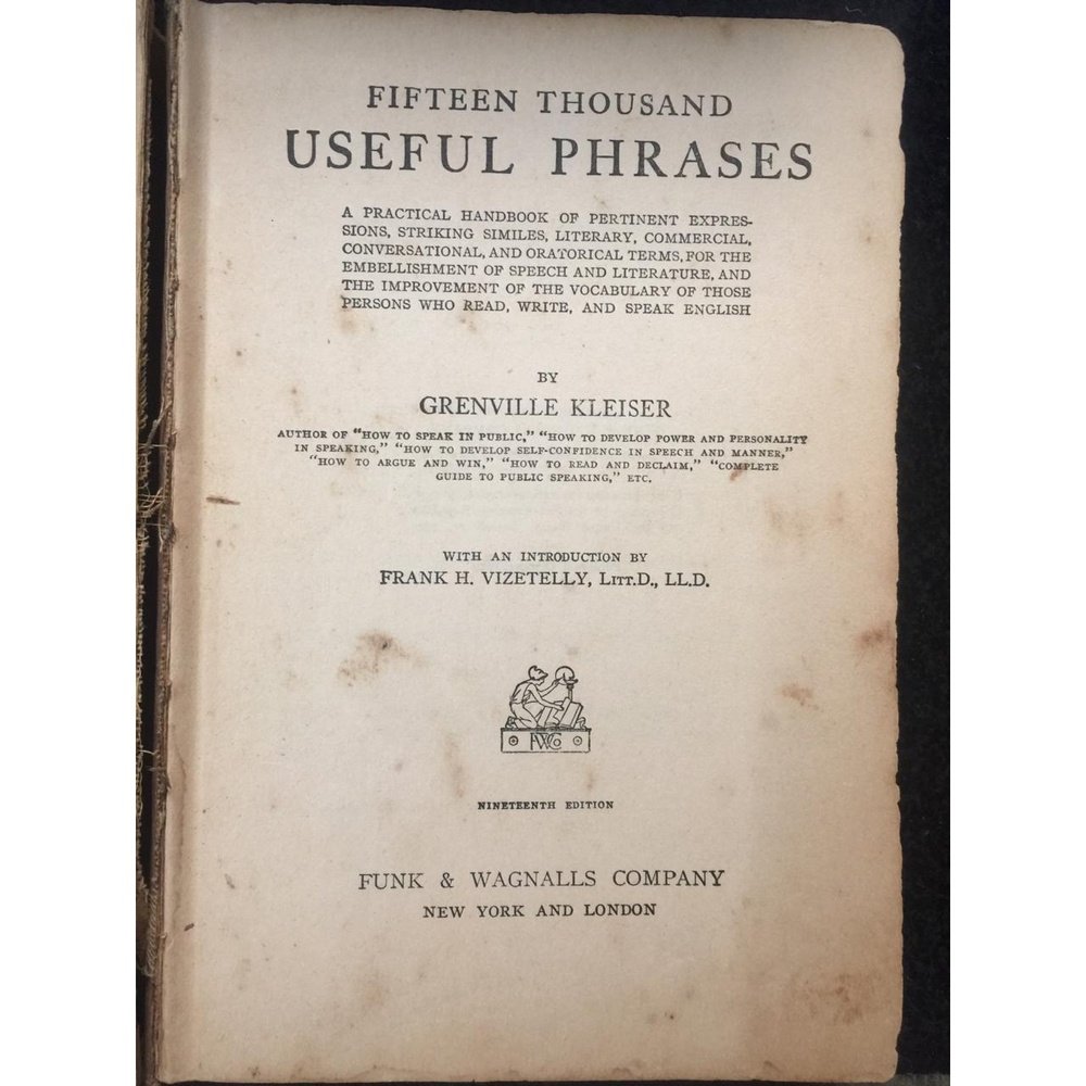 Fifteen Thousand Useful Phrases by Kleiser, Grenville  Half Price Books India Books inspire-bookspace.myshopify.com Half Price Books India