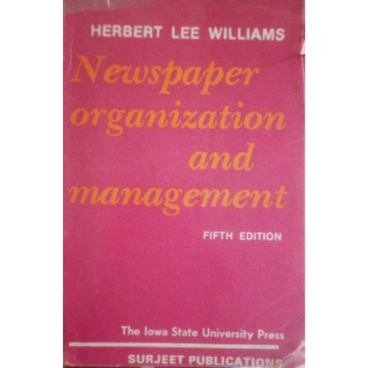 Newspaper Organization And Management By Herbert Lee Williams  Half Price Books India Books inspire-bookspace.myshopify.com Half Price Books India