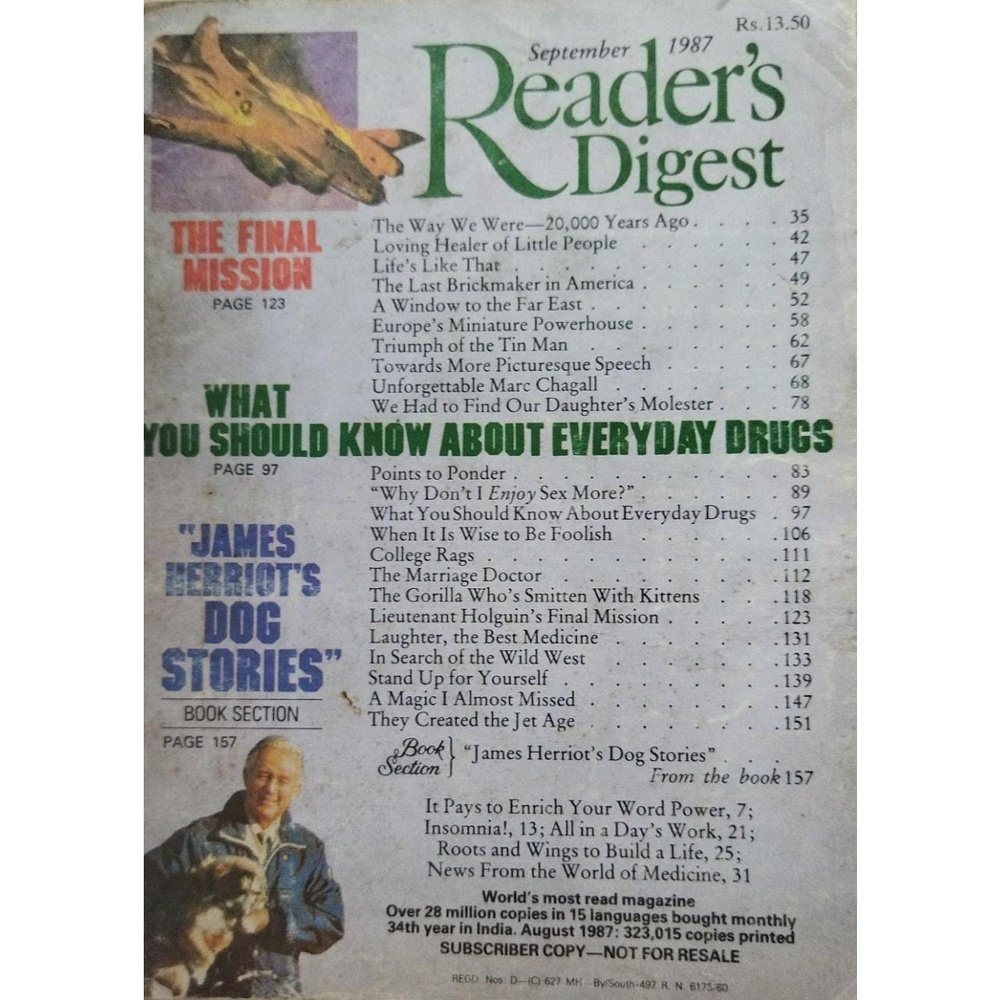 Redaer's Digest September 1987