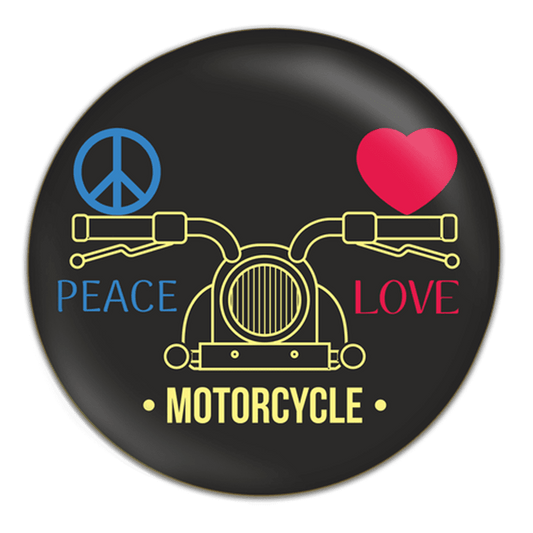 Badges &ndash; Peace+Love+Motorcycle  Half Price Books India Accessories inspire-bookspace.myshopify.com Half Price Books India
